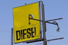 Diesel Tankstelle Schild