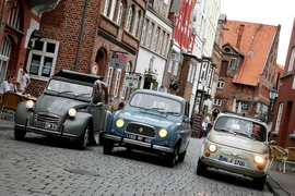 Renault R4, Citroën 2CV, Fiat 500
