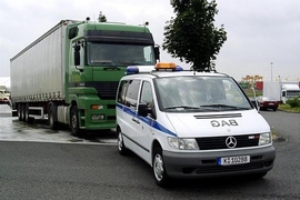 Lkw-Maut-Kontrolle