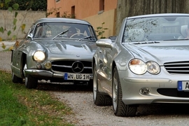 Mercedes-Benz 300 SL trifft SL 350