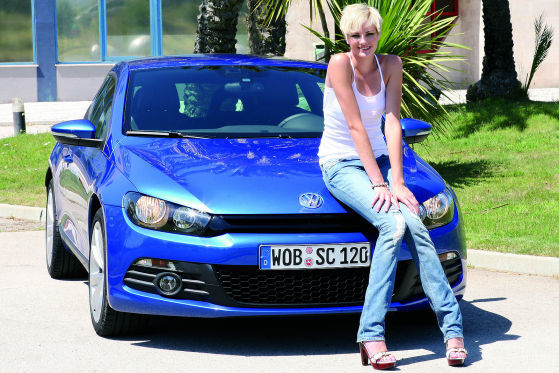Jennifer Hof und der neue VW Scirocco