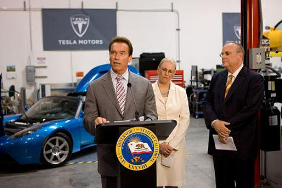 Schwarzenegger bei Tesla
