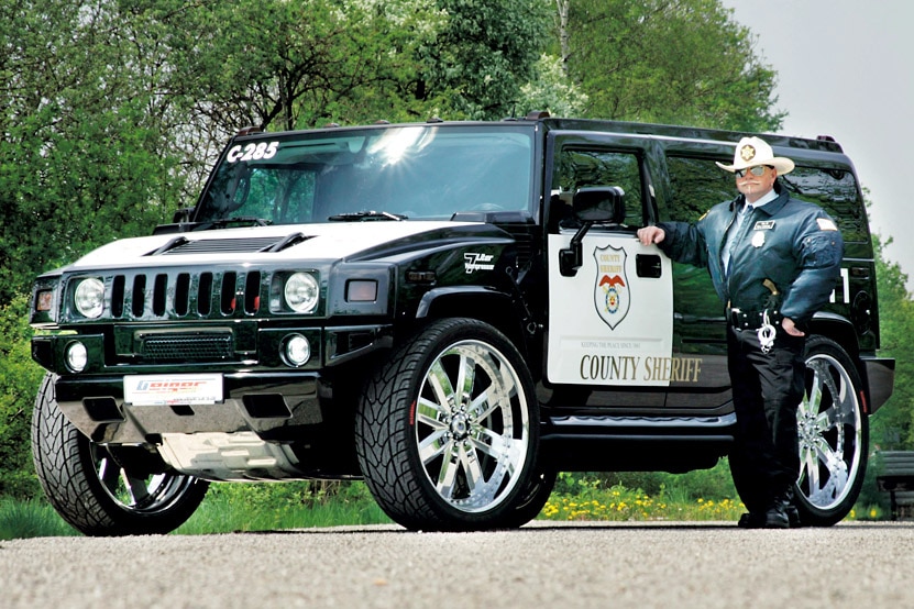 Starke Polizei-Autos