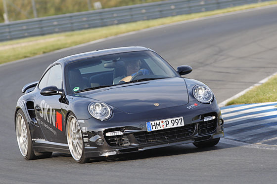 Fünf getunte Porsche