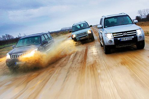 Toyota Land Cruiser, Range Rover, Mitsubishi Pajero
