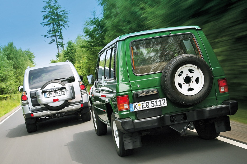 Mitsubishi Pajero 2600 (1985) Mitsubishi Pajero 3.2 DI-D (2008)