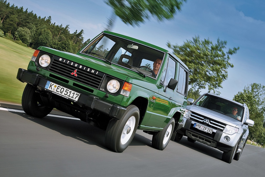 Mitsubishi Pajero 2600 (1985) Mitsubishi Pajero 3.2 DI-D (2008)