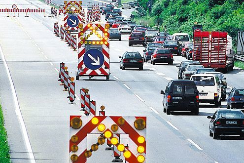 Baustelle Autobahn