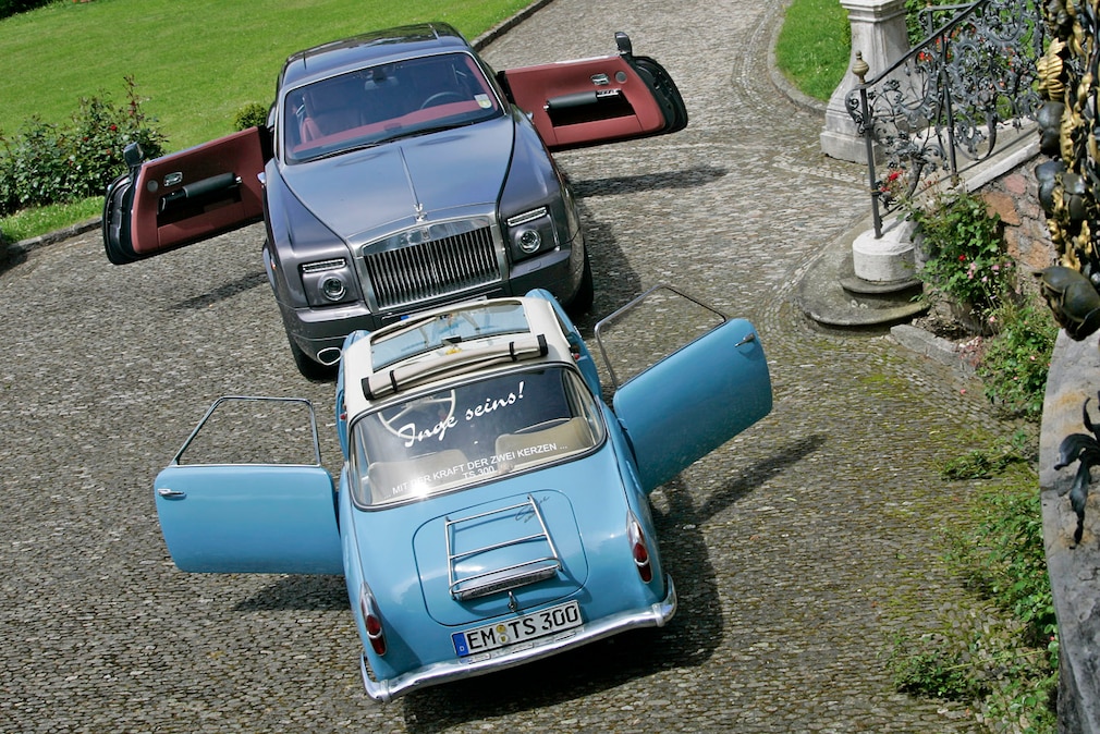 Rolls Royce Phantom Coupe, Goggomobil 300 TS Coupe