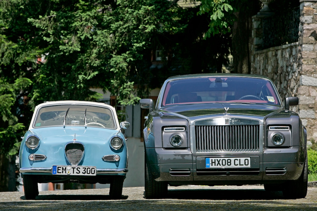 Rolls Royce Phantom Coupe, Goggomobil 300 TS Coupe