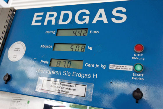 Erdgas ist bis 2018 steuerbegünstigt.