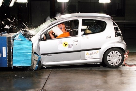 Crashtest Citroën C1/Toyota Aygo/Peugeot 107