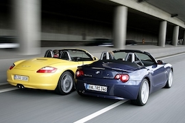 Porsche Boxster S gegen Alpina Roadster S