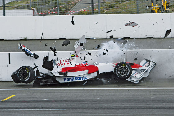 Formel 1, Hockenheim 2008, Glock-Unfall
