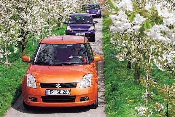 Drei kleine Japaner im Vergleich