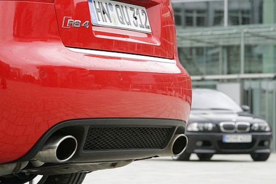 Audi RS4 gegen BMW M3