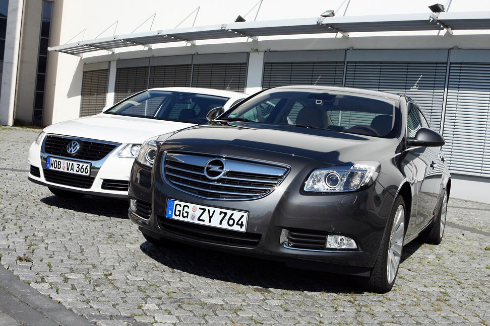 Opel Insignia gegen VW Passat