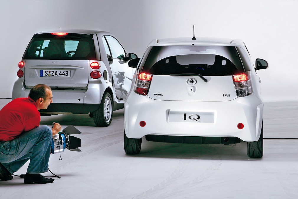 Toyota iQ mit Smart fortwo