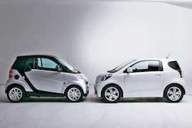 Toyota IQ und Smart fortwo