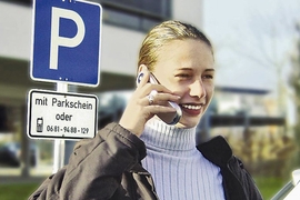 Parkgebühren per Handy bezahlen