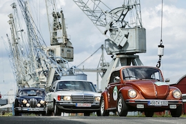 Jaguar MK2 Mercedes 280 SE Volkswagen VW Käfer Cabrio 1303