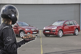BMW X6 50i gegen Porsche Cayenne GTS