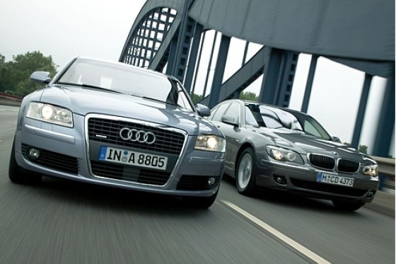 Audi A8 gegen BMW 7er