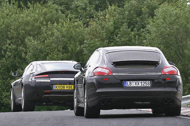 Erlkönige Aston Martin Rapide Porsche Panamera