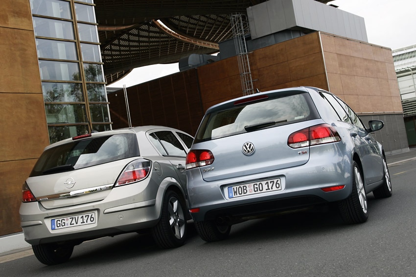 Opel Astra 1.9 CDTI gegen VW Golf 6