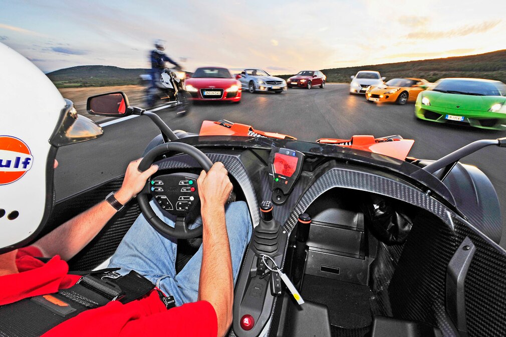 Audi R8 4.2 FSI quattro KTM X-Bow BMW M3 Lotus Elise SC Lamborghini Gallardo LP 560-4 Lexus IS-F Mercedes SL 63 AMG