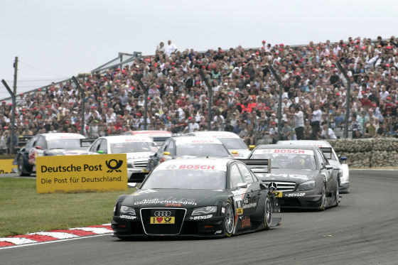DTM 2008, Brands Hatch, Scheider Audi A4 vor di Resta Mercedes C-Klasse