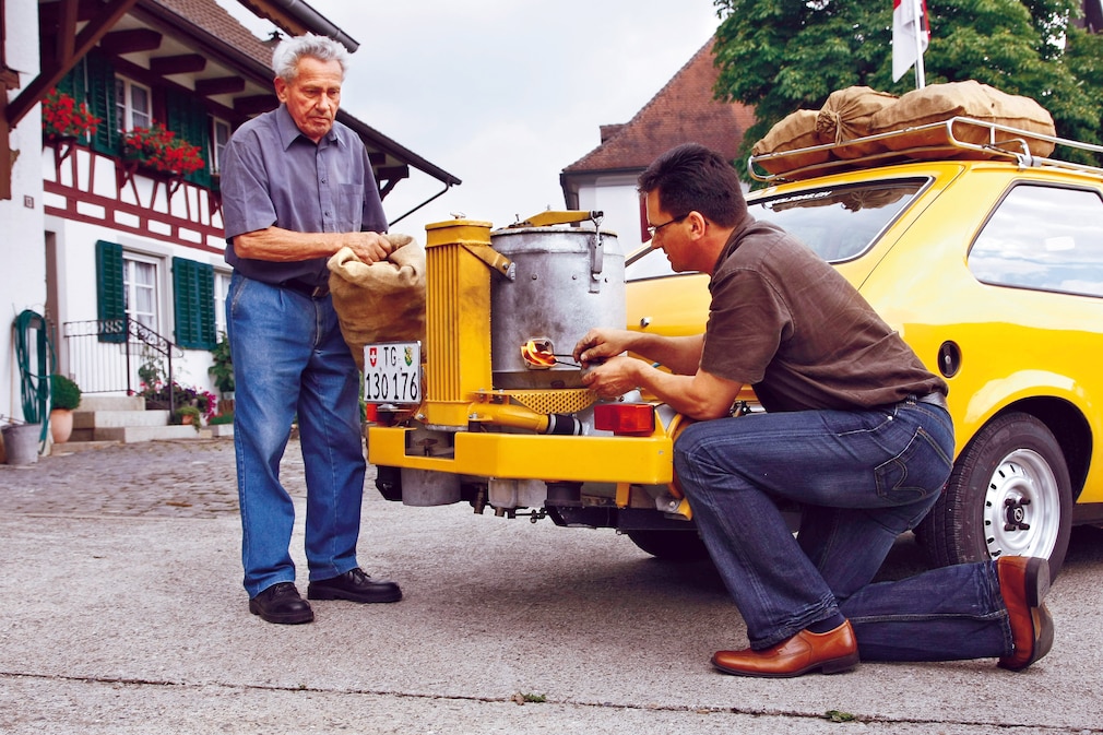 Opel Kadett mit Holzvergaser