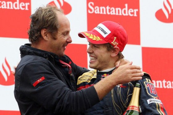 Formel 1, GP von Italien Monza 2008, Sebastian Vettel, Gerhard Berger (links), Scuderia Toro Rosso