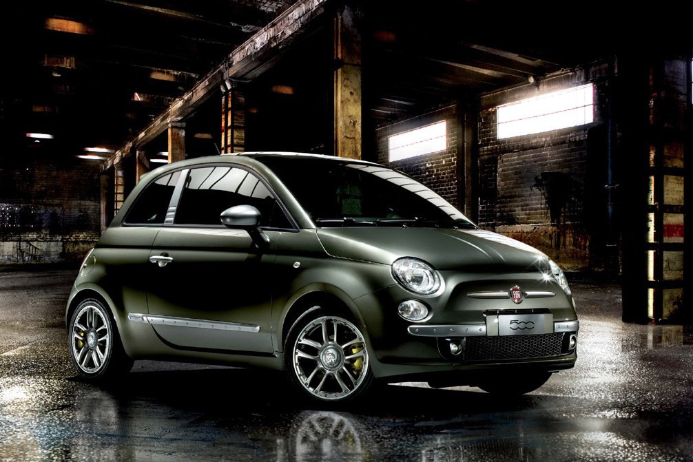 Fiat bietet das Sondermodell "500 by Diesel" im Jeans-Look an.