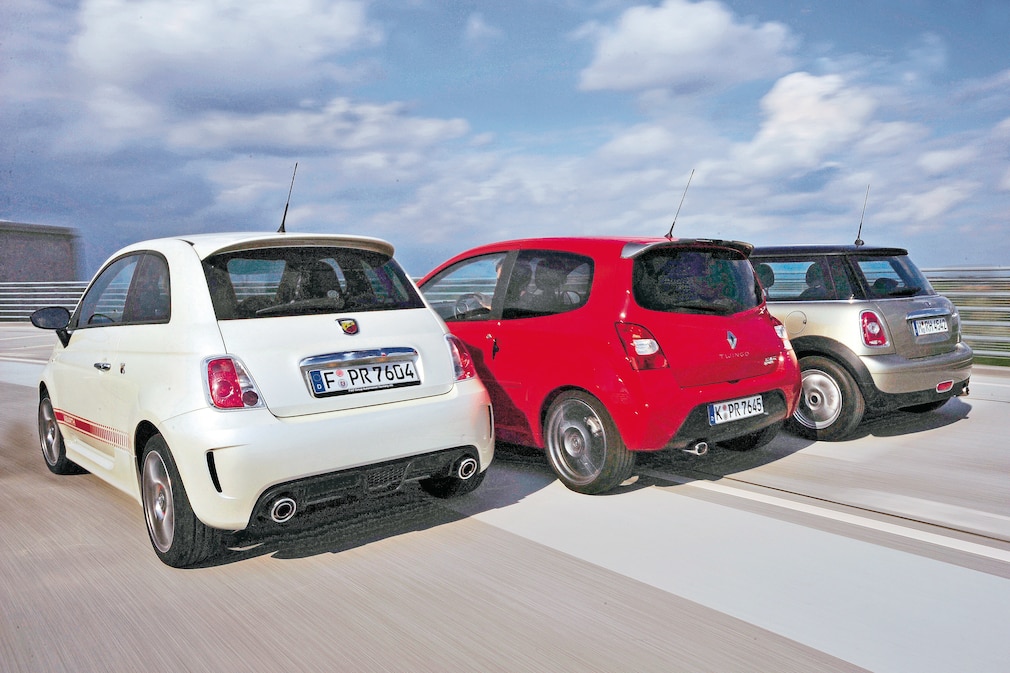 500 Abarth Mini Cooper Renault Twingo RS