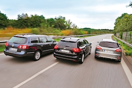 VW Passat Variant Citroën C5 Tourer Ford Mondeo Turnier