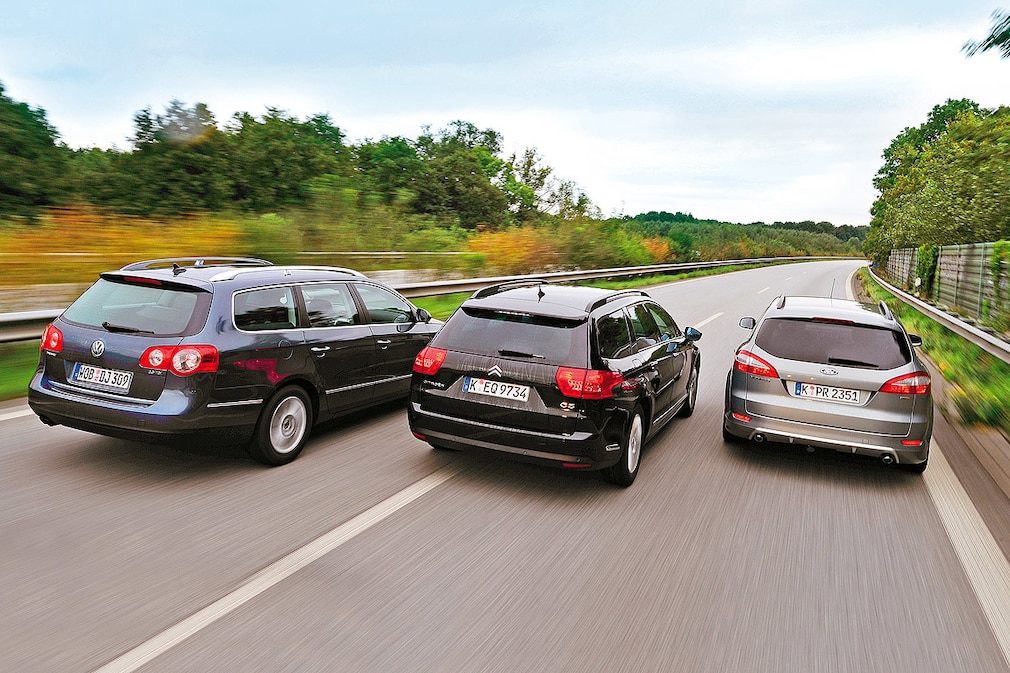 VW Passat Variant Citroën C5 Tourer Ford Mondeo Turnier