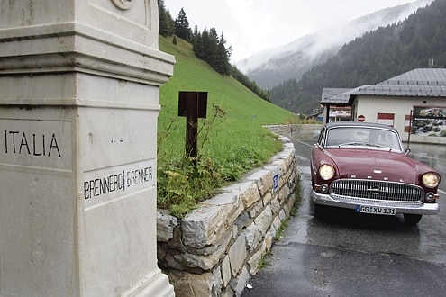 Freie Fahrt an der Grenze: In den 60ern standen hier die Goggomobile, Lloyd und Käfer Schlange.
