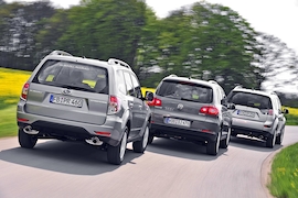VW Tiguan Mitsubishi Outlander Subaru Forester