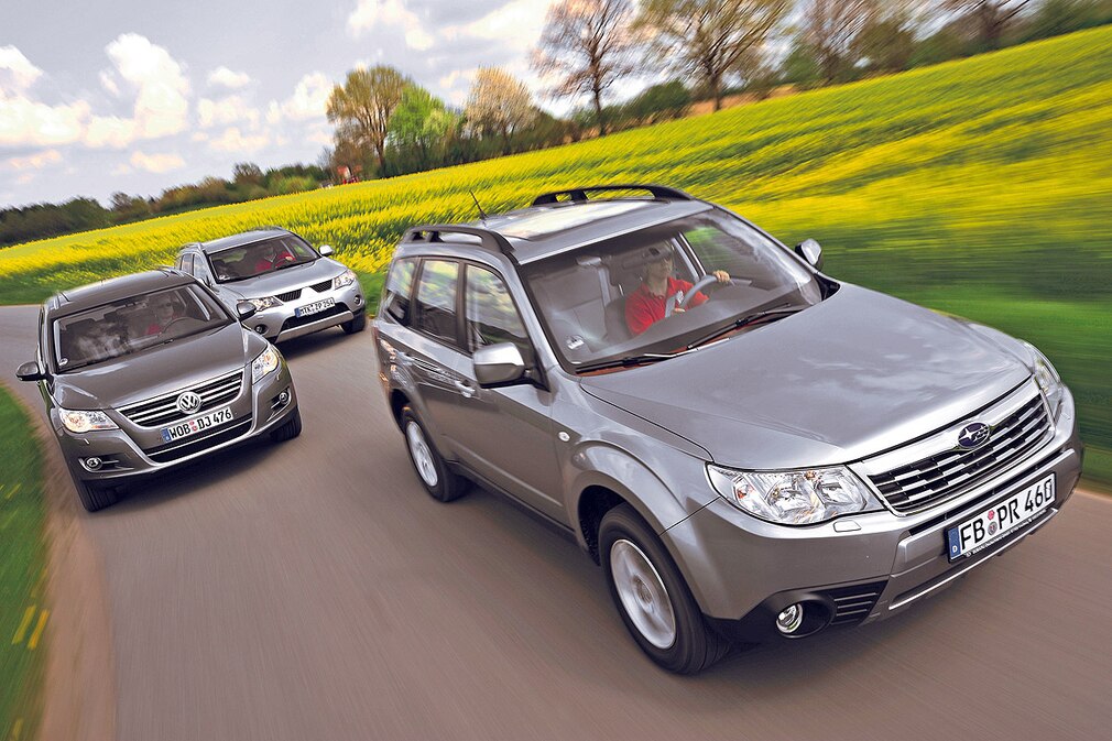 VW Tiguan Mitsubishi Outlander Subaru Forester