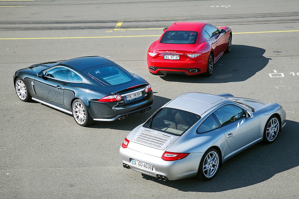 Porsche 911 Carrera S Maserati Gran Turismo S Jaguar XKR-S