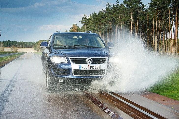 Aquaplaning Winterreifentest 255/55 R 18