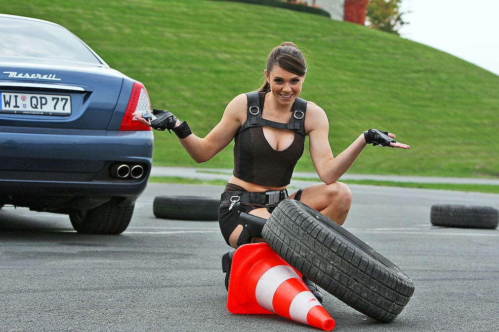 Magret Hucko trifft Lara Croft