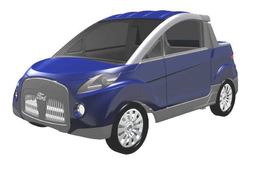 Das achtköpfige Team aus Aachen zitierte sogar Stilelemente von Ford.