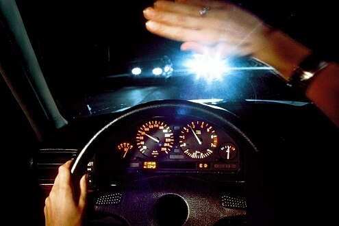 Eingeschaltetes Abblendlicht