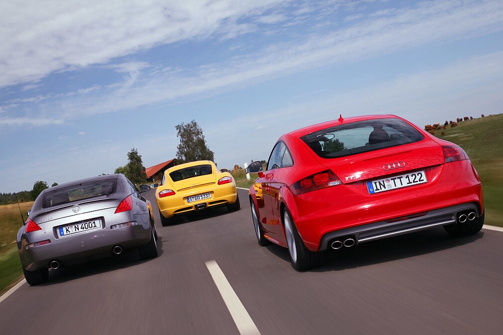 Audi TTS Nissan 350Z Porsche Cayman