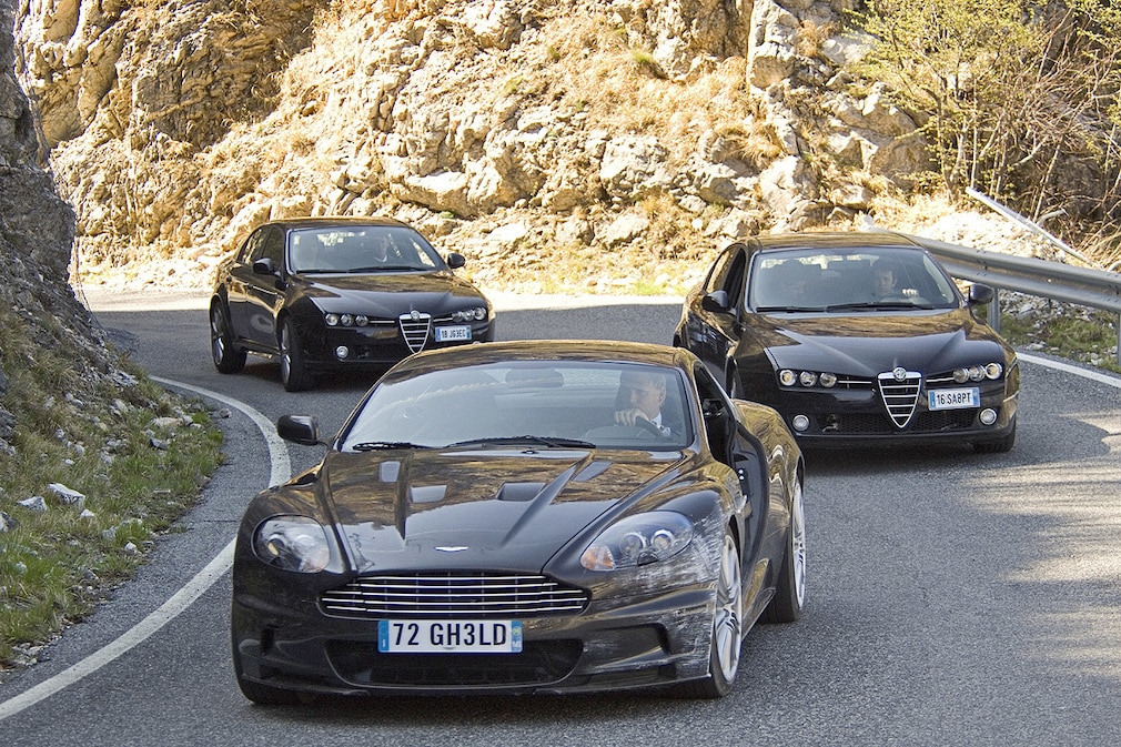 Aston Martin DBS Alfa Romeo 159 James Bond 007 Ein Quantum Trost