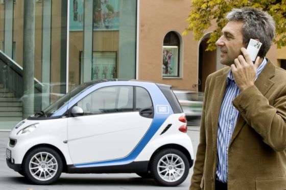 Nach dem car2go-Prinzip ist der nächste Leih-Smart nur ein paar Gehminuten entfernt.