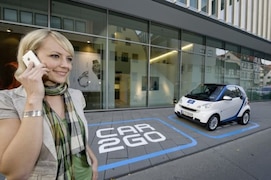Beim neuen Leihwagen-Konzept car2go werden nur Smart Fortwo verwendet.