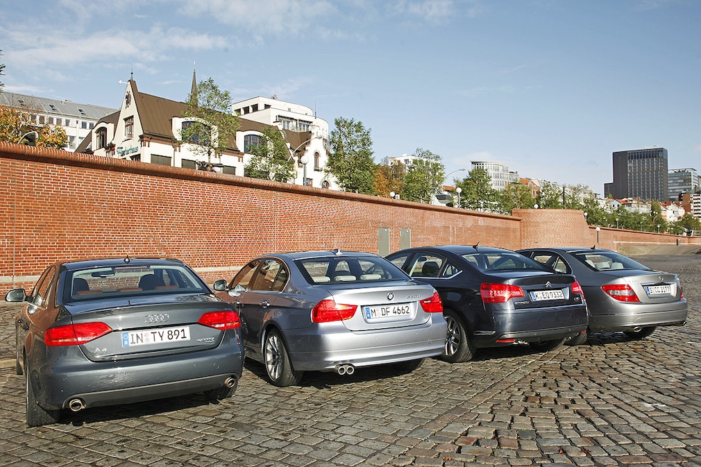 Audi A4 3.0 TDI quattro 3er BMW 330d Citroën C5 V6 HDi Biturbo Mercedes C-Klasse C 320 CDI